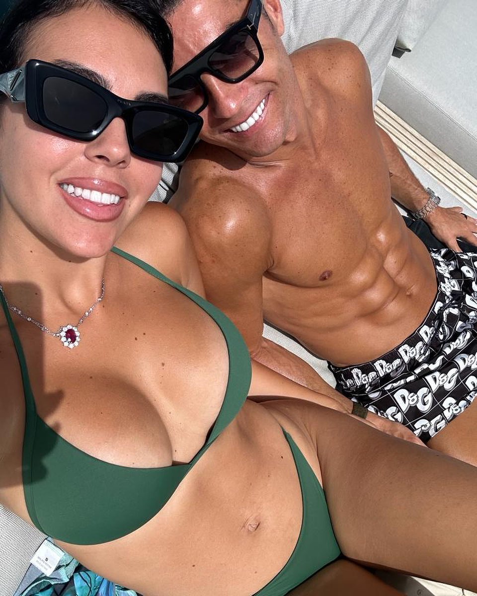Georgina Rodriguez shared snaps on Instagram on board their luxury yacht