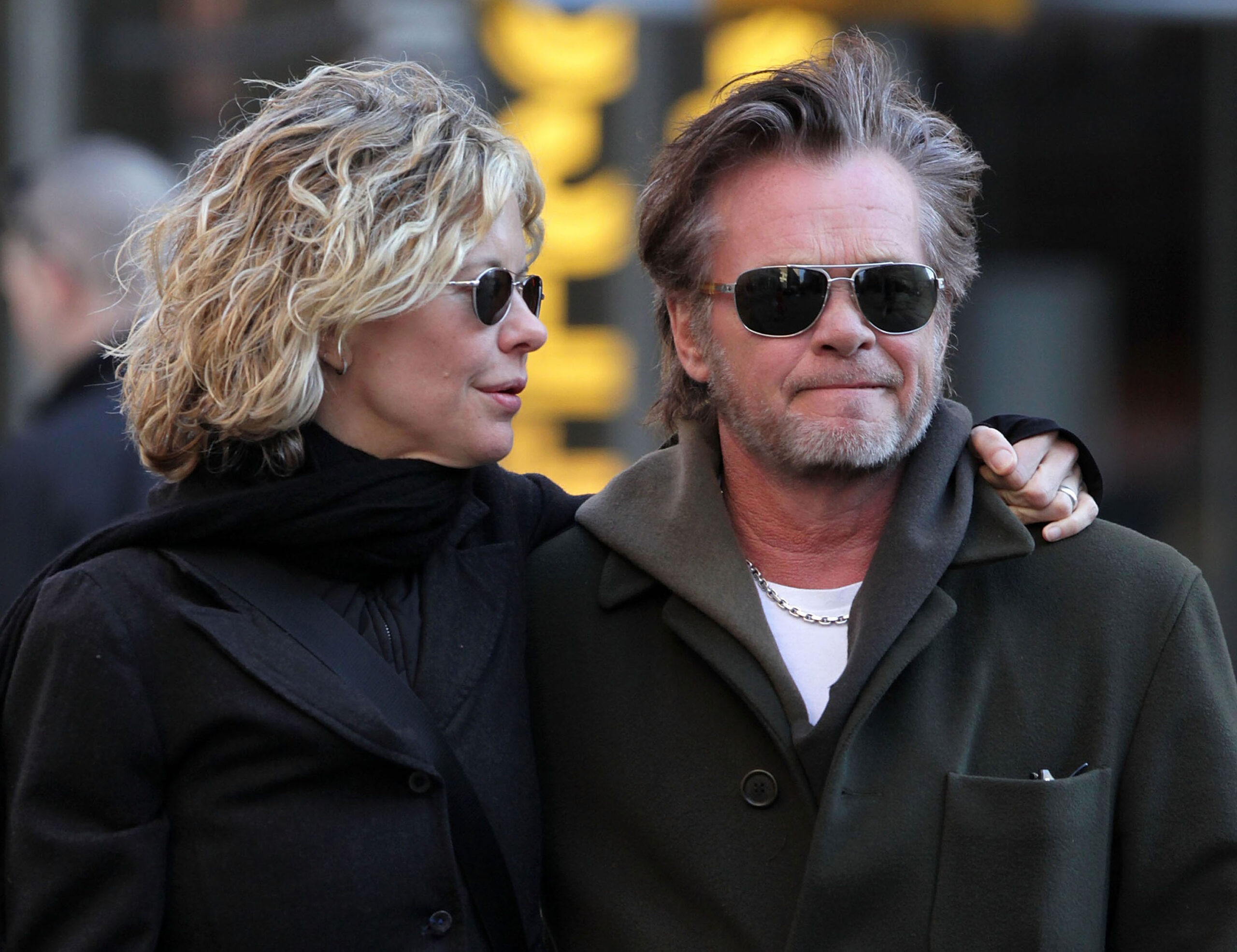 Meg Ryan and John Mellencamp on February 14, 2011, in New York City. | Source: Getty Images