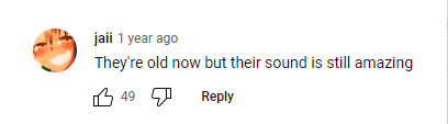 A comment about how "amazing" The Lennon Sisters still sound, posted on YouTube on October 8, 2019 | Source: Youtube.com/KMOV St. Louis