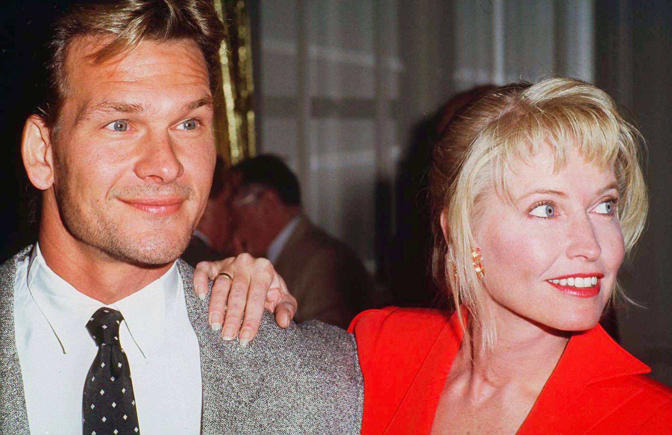 American actor and dancer Patrick Swayze (1952 - 2009) with his wife Lisa Niemi, circa 1992 | Source: Getty Images
