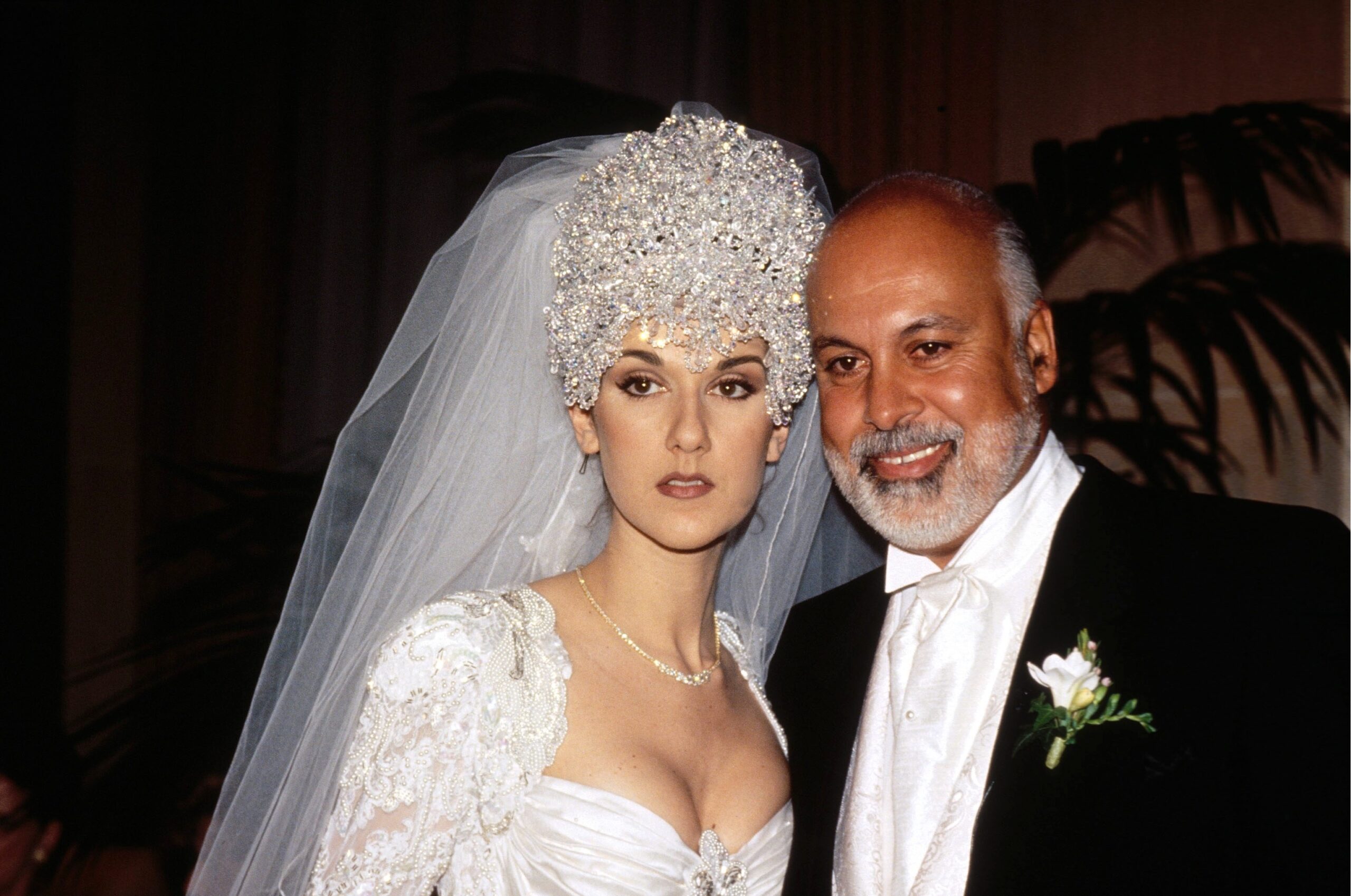 Celine Dion and René Angélil during their wedding in Montreal, Canada on December 17, 1994. | Source: Getty Images