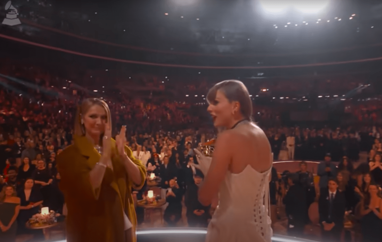 Céline Dion and Taylor Swift at the 66th Grammy Awards in Los Angeles, California from video posted on February 5, 2024 | Source: YouTube/Recording Academy/ GRAMMYs
