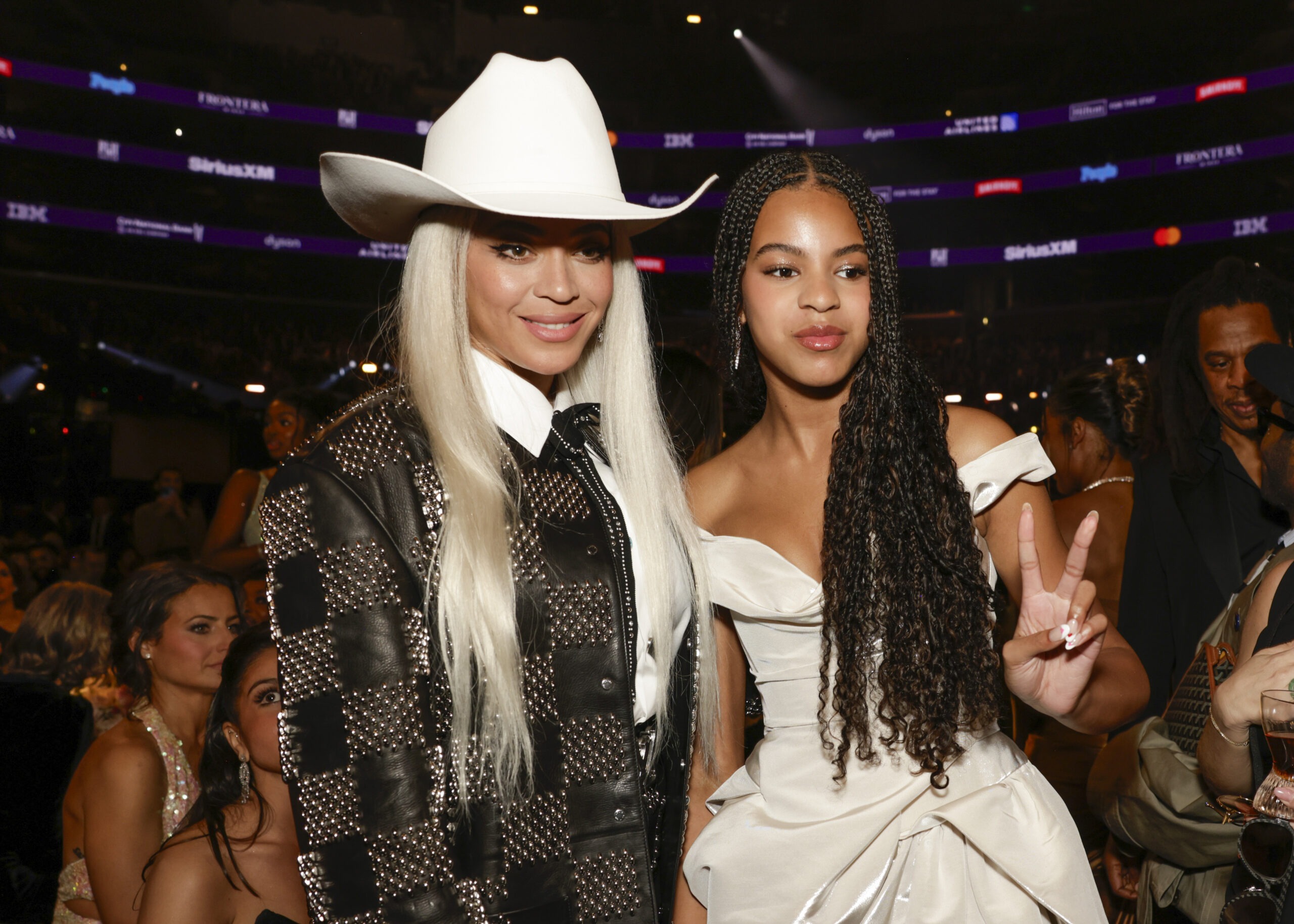 Beyoncé Knowles-Carter and Blue Ivy Carter at the 66th Grammy Awards in Los Angeles, California on February 4, 2024 | Source: Getty Images