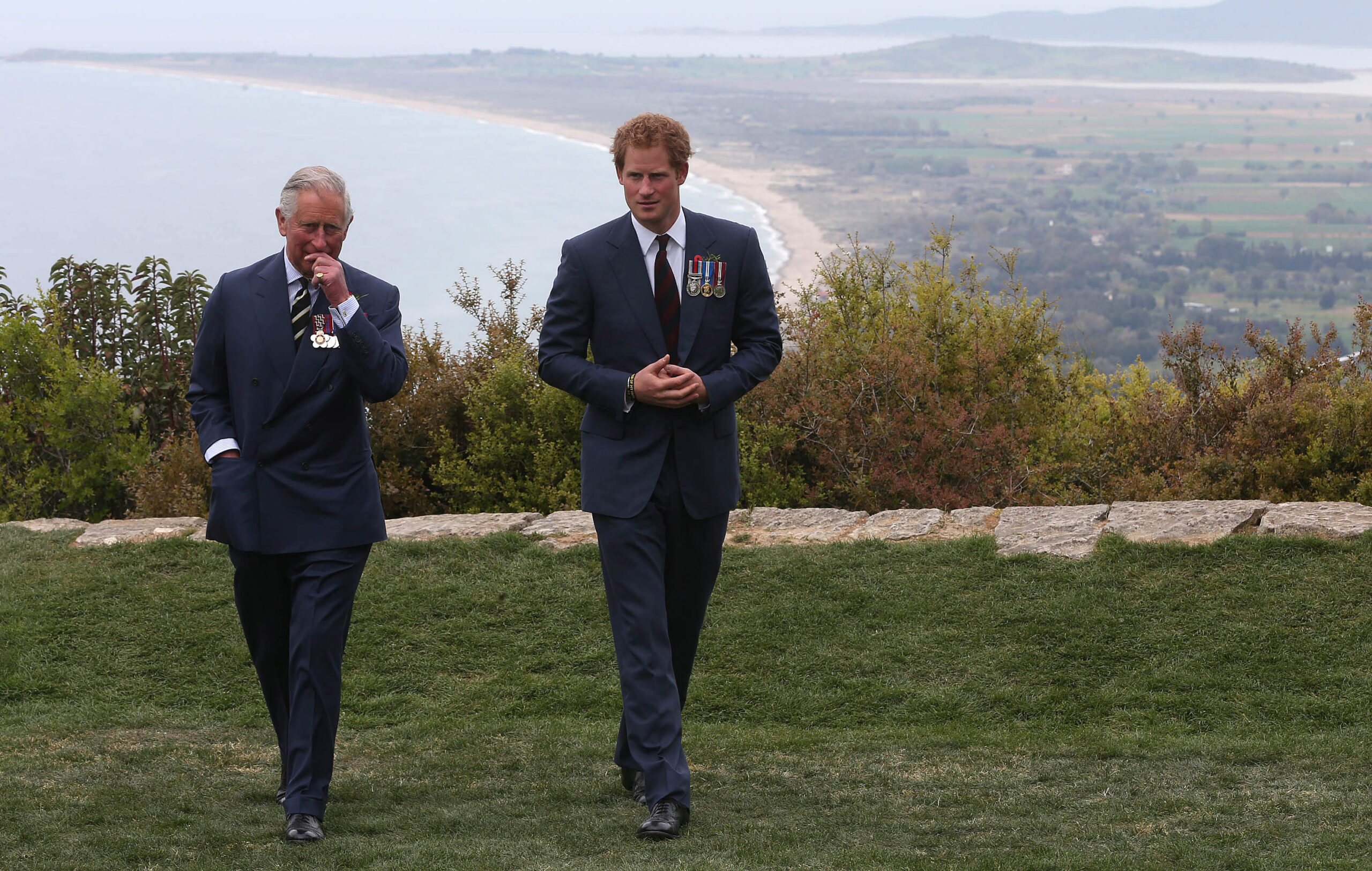 King Charles III and Prince Harry during the the commemorations for Gallipoli Campaign Centenary | Source: Getty Images