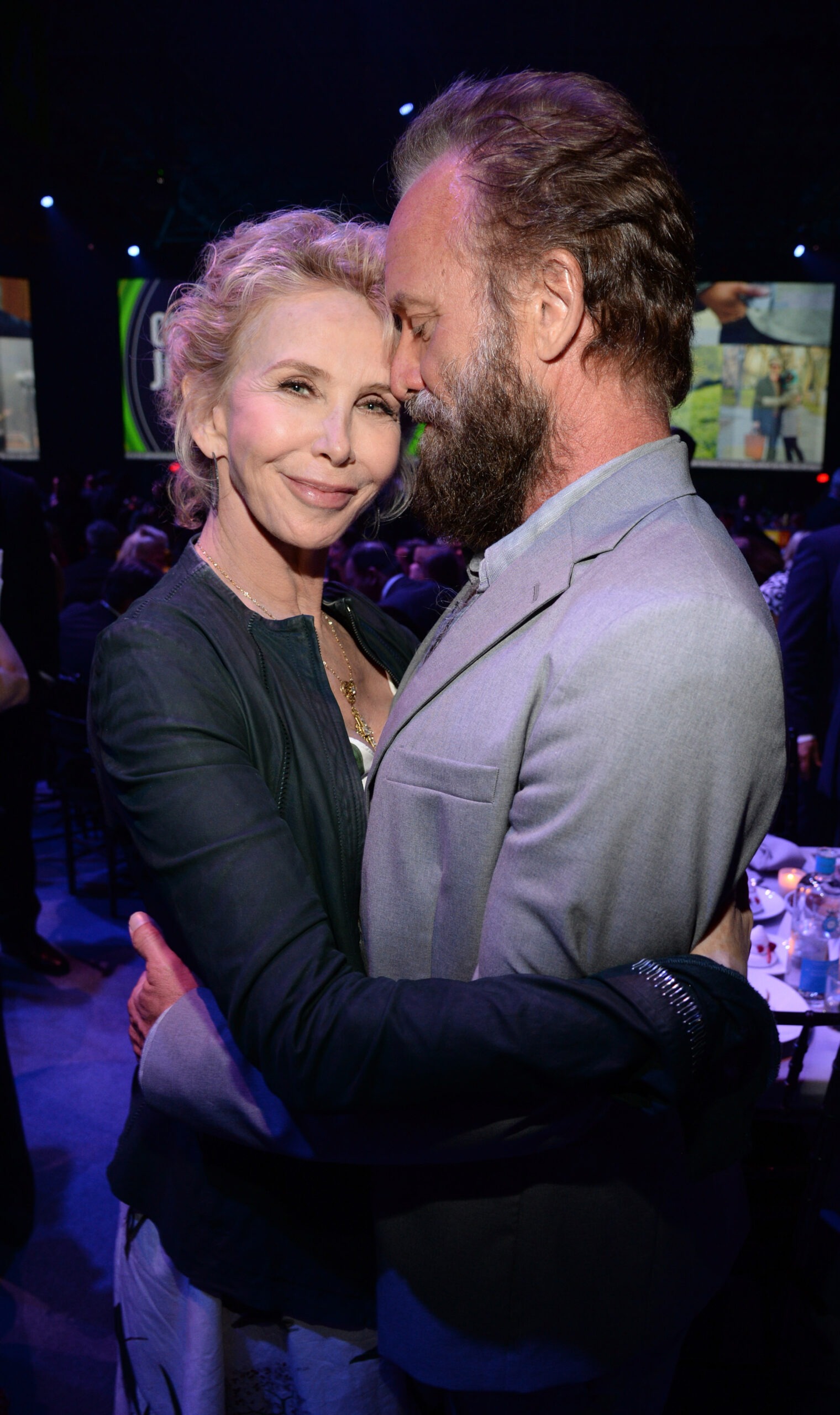 Trudie Styler and Sting at The Robin Hood Foundation's 2015 Benefit at Jacob Javitz Center on May 12, 2015 in New York City. | Source: Getty Images